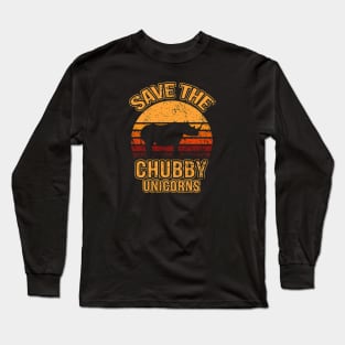 Save the Chubby Unicorns Long Sleeve T-Shirt